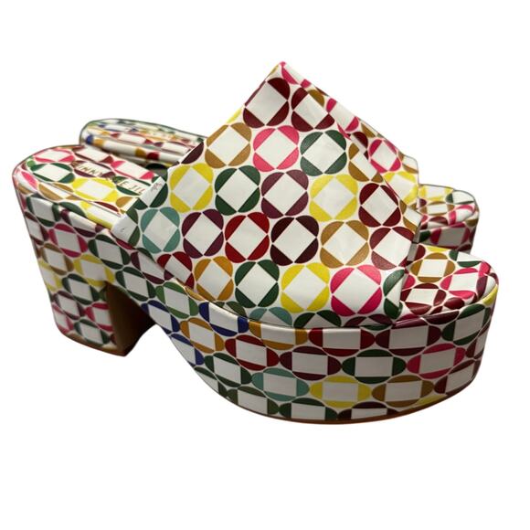 FSJ Shoes - FSJ Funny See Jill Multicolored platform Heels